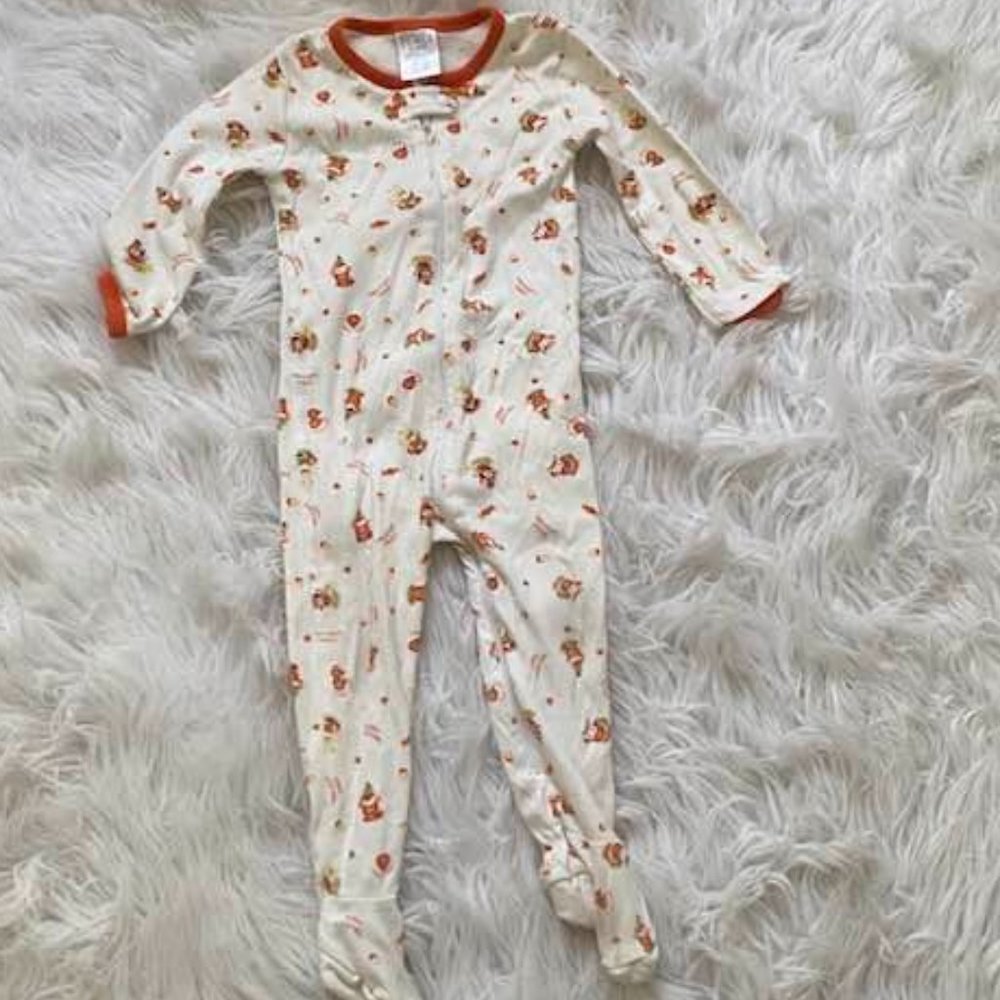 CHILDREN’S PLACE | Halloween onsie zip up footed pajama PJs Size 18m